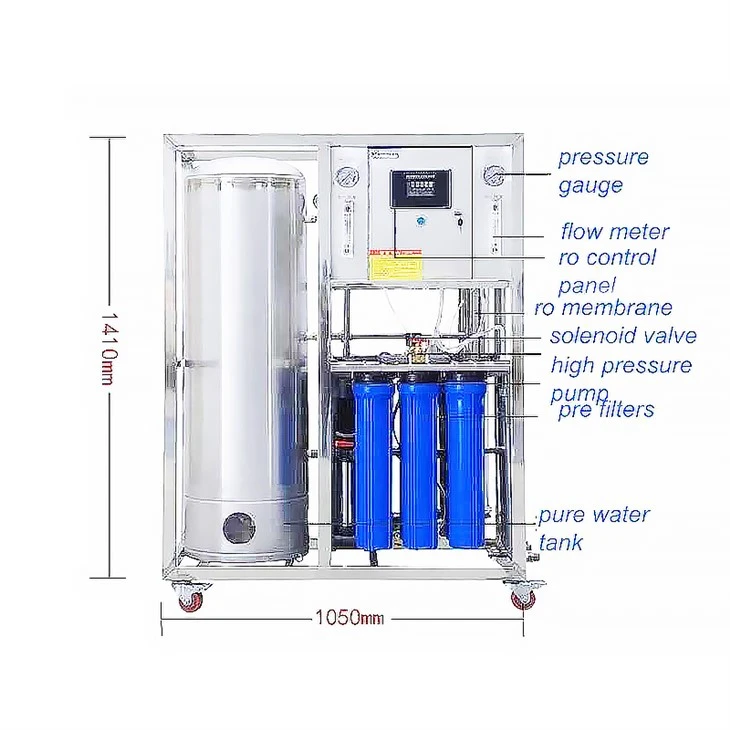 250, 500 liter/jam pembersih air industri